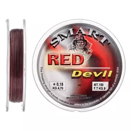 Волосінь Smart Red Devil 150m 0.14mm 2.8kg, Диаметр: 0.14mm, Размотка: 150m, фото 